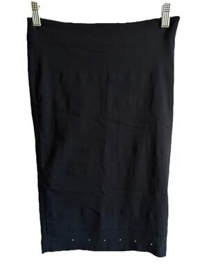 VTG Pencil Skirt Y2K Rampage Beading Zipper Office Siren Witchygoth Sexy Vamp S